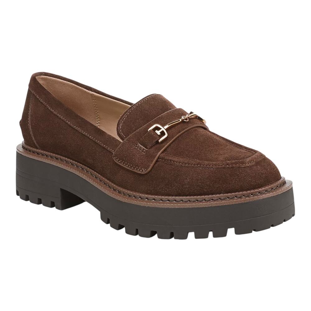 Sam Edelman Loafers - Lea Platform Brown Suede Lug Sole